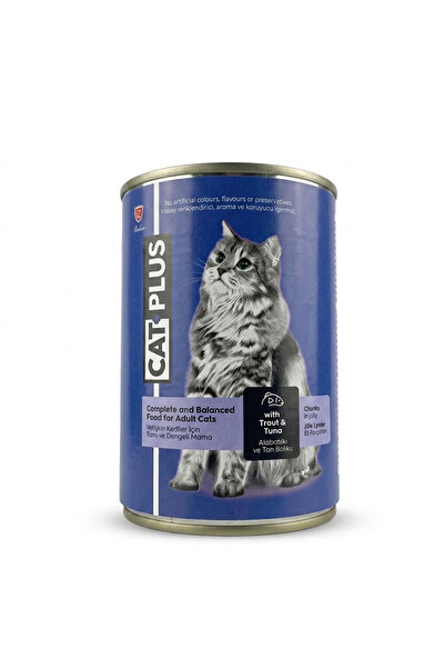 Cat Plus Cat Plus Canned Wet Food Pate with Salmon for Adult Cats 395g