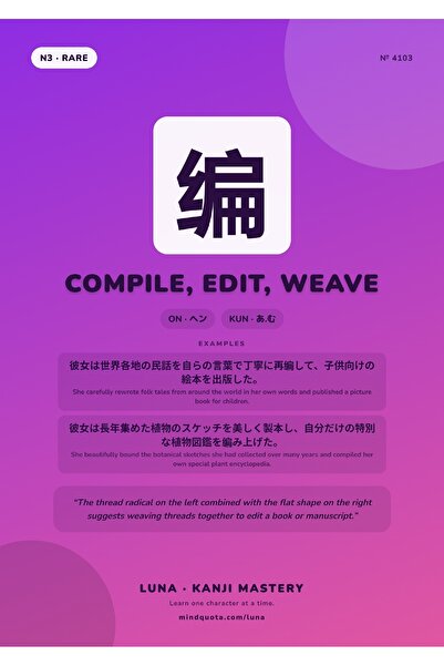 OEM Poster Kanji Compilare, Editare, Țesere, Design Japonez Minimalist, Carto...