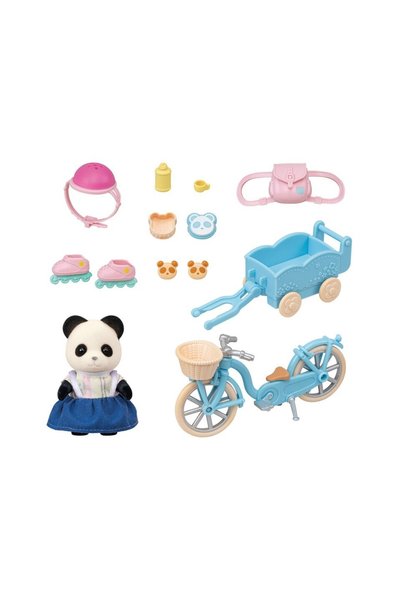 SYLVANIAN FAMILIES Bisiklet ve Paten Seti - Panda Kız 5652