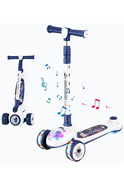 GGEROU Skate Scooter for Kids 3 Wheel Kids Scooter with 4 Height Adjustable H...