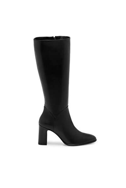 Tergan Siyah Hakiki Deri Kadın Çizme - K25K1CM68278-A23