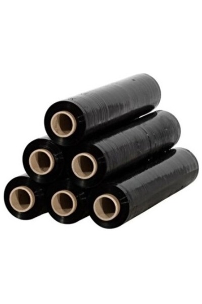 Gogoey SİYAH STREÇ 23 MİCRON 2000 GR (350 GR+1650 GR) 160 MT 6 ADET