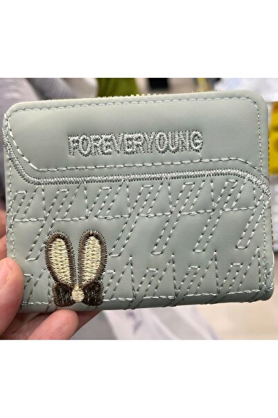 Generic Brand Women's Compact Size and Stylish Rabbit Embroidery Mini Wallet ...