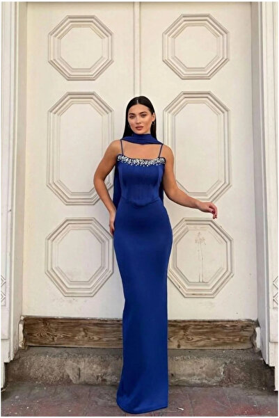 SS HOME CONCEPT Women's modern style scuba stretch fabric strapless mermaid e...