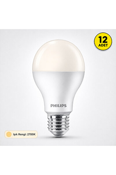 Philips 13W - 100W MyCare LEDBulb Led Ampul E27 2700K 12 Adet