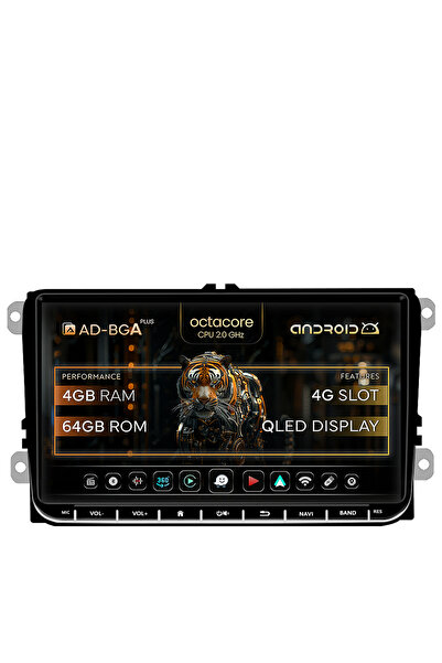 AutoDrop Android navigation Volkswagen, Skoda, Seat, 9 inch, 4GB RAM, 64GB ROM