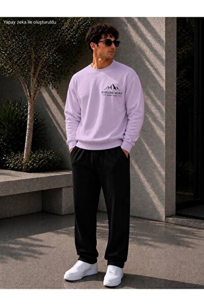 caddekombin Men's Explore More Mountain Printed Crew Neck Regular Fit Men's T...