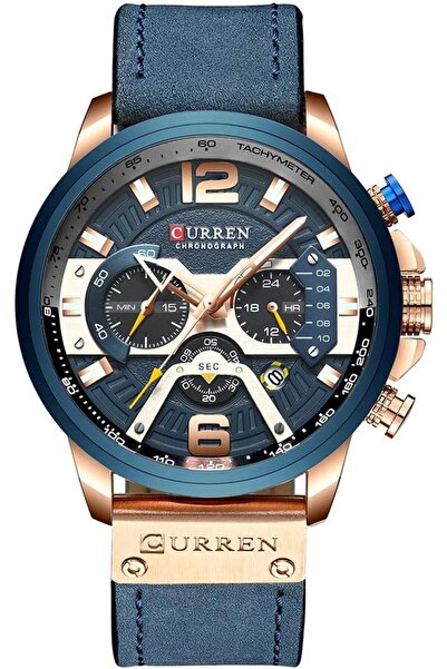 Curren 8329 Original Fashion Quartz Leather Chronograph Watch
