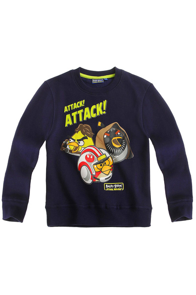Angry Birds Bluză flaușată Bleumarin, 80% bumbac