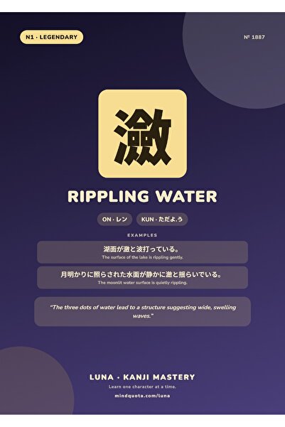 OEM Poster Kanji Apa care se unduieste, Design Japonez Minimalist, Carton 250...