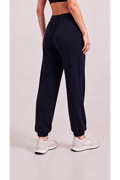zazzia Women's Navy Blue Modal Fabric Silky Textured Sweatpants