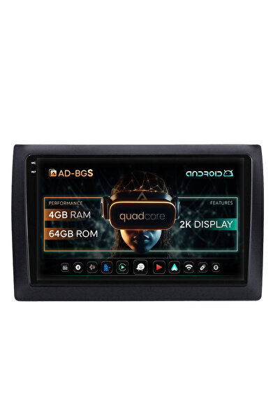 AutoDrop Navigatie Android Fiat Stilo, 9.5 inch, 4GB RAM, 64GB ROM