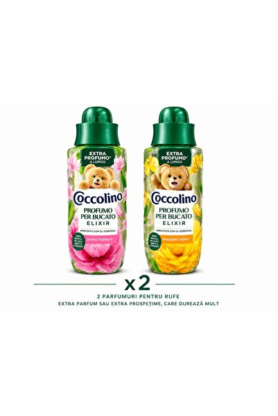 Coccolino Set 2x Parfum de rufe prima floritura + bouquet estivo 342 ML