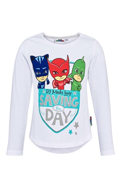 PJ Masks Bluza Alba, 100% bumbac