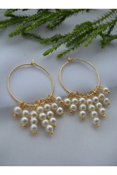 Stoneage Earrings - Gold Color -