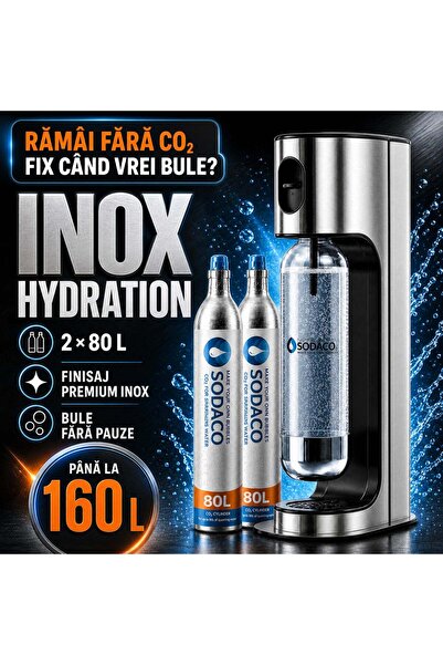 Magic Bubble Demaror Inox + 1 cilindru CO 2