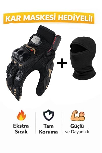 SINGLE SWORD Sertifikalı yasaya uygun PRO BİKER Tam Parmak Motosiklet Eldiven...