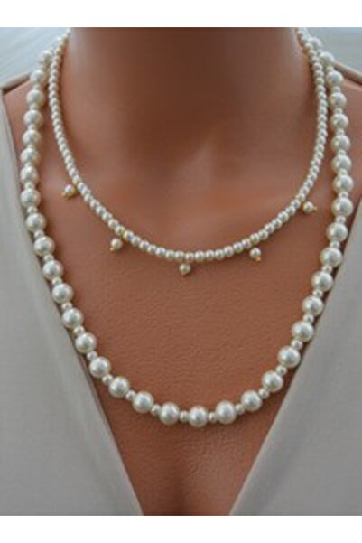 Stoneage Necklace - Gold Color -