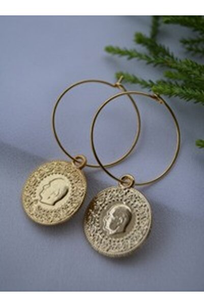 Stoneage Earrings - Gold Color -
