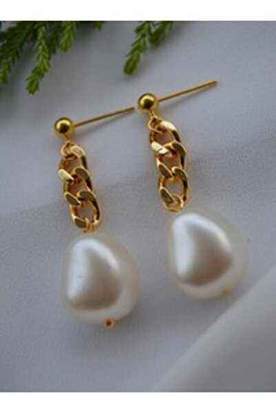 Stoneage Earrings - Gold Color -