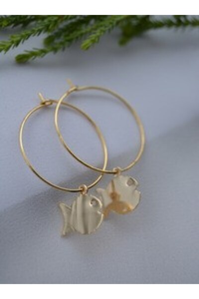 Stoneage Earrings - Gold Color -