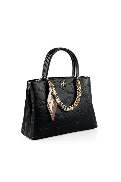 Carolina Herrera New Light Luxury Embossed Large Capacity Tote Crossbody Bag