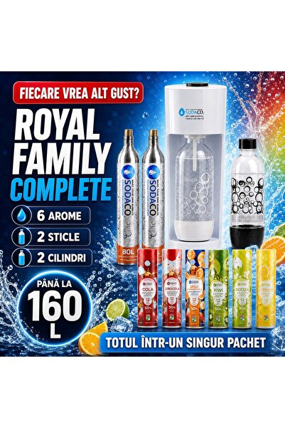 Magic Bubble Royal Starter White + butelie CO2 + sticlă suplimentară + toate ...