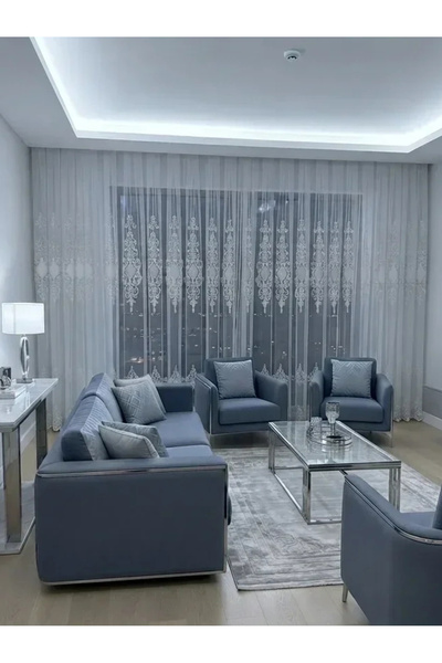 NİVEMESHOME HAYALLİFE APLİK-6 PERDEA DE TUL PLISAT AURIE 1/3 APM