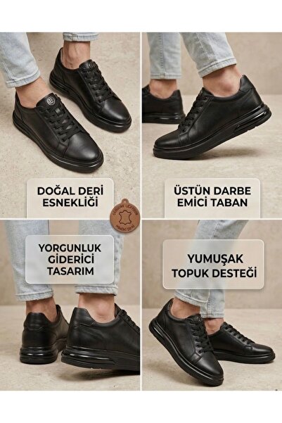mustey erkek içi dışı yumuşak deri erkek günlük kullanıma uygun ayakkabı