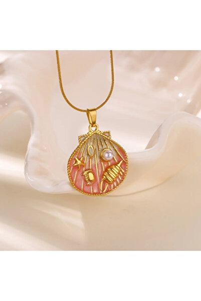 Peach Jewelry Peach Jewerly Γυναικείο Μενταγιόν Κοχύλι