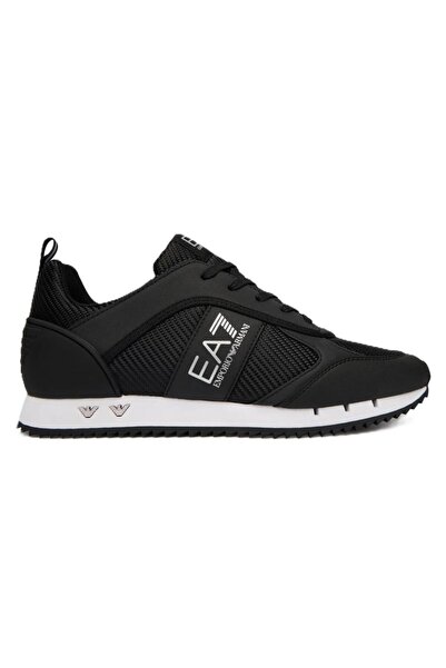 EA7 Pantofi sport negru și alb carbon pentru bărbați