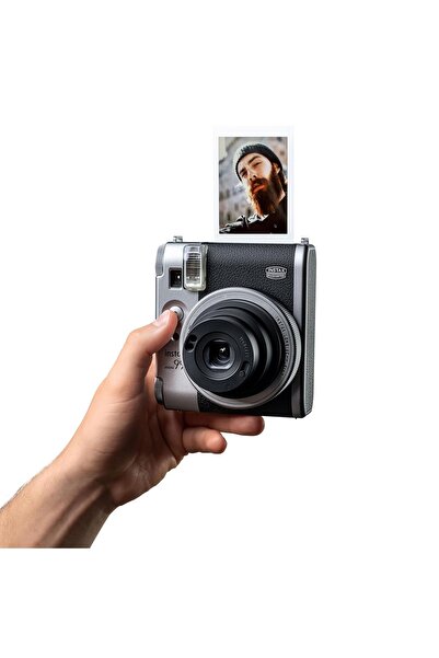 Fujifilm Instax Mini 99 Silver Fotoğraf Makinesi Deri Çanta Albüm Kıskaç ve 20'li Film Hediye Seti