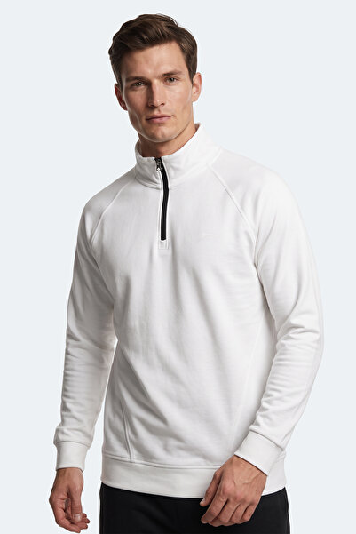 Slazenger سويت شيرت MALIKA للرجال بلون إكرو