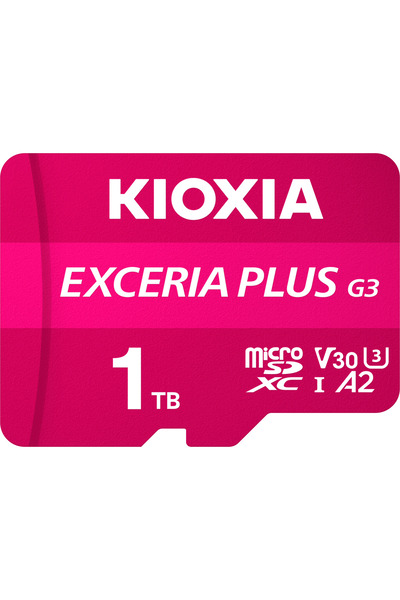 Kioxia Exceria Plus G3 1TB V30 U3 4K MicroSD Hafıza Kartı 210/150MB/s LMPL3M0...