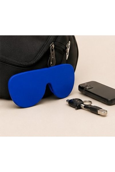 Generic Brand Protective Silicon Glass Lens Cover, Suitable For Glass Lens Protection & Storage Dark Blue