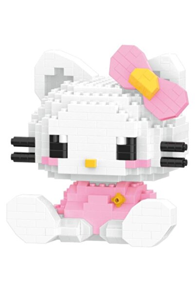 LELEBROTHER 382PCS Cartoon Hello Kitty Building Bricks Set, DIY Block Buildin...