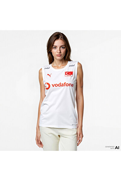 Puma Türkiye Milli Takım Kadın Beyaz Voleybol Forması