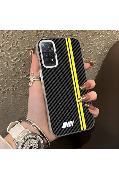 SLIMFELT Redmi Note 11 Pro 4G/5G Uyumlu Yarış Stili Sert Kılıf, Çizilmelere k...