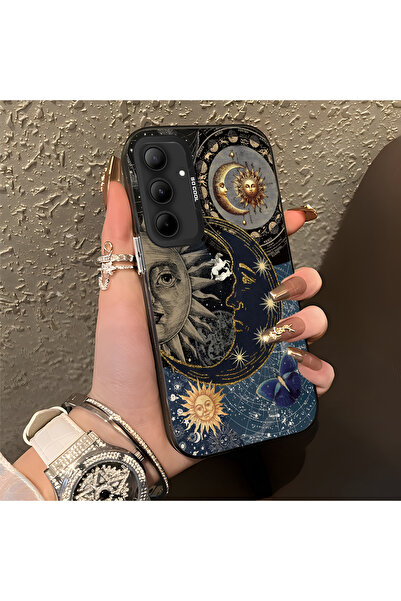 SLIMFELT Samsung Galaxy A35 Uyumlu Mistik Gökyüzü Temalı Telefon Kılıfı, Günl...