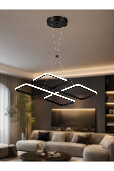Ulucam Aydınlatma Kare Modern Led Avize