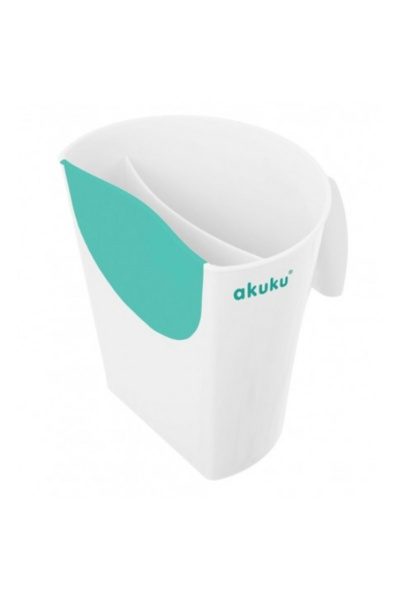 Akuku Λευκό/Τυρκουάζ Κύπελλο Μπάνιου