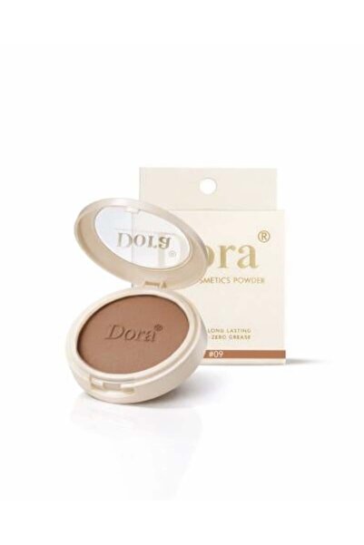 DORA بودرة مضغوطة مخملية لتثبيت المكياج وتغطية العيوب خالية من الزيوت طويلة ا...