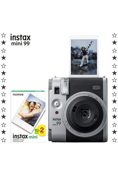 Fujifilm Instax Mini 99 Silver Fotoğraf Makinesi ve 20'li Mini Film