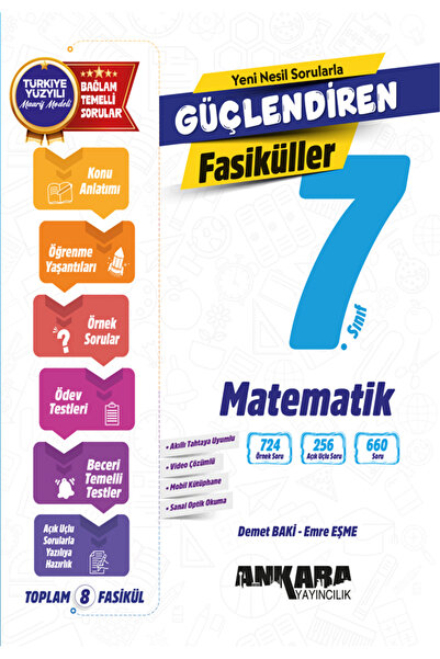 Ankara Yayıncılık 7.SINIF YENİ BAĞLAM TEMELLİ GÜÇLENDİREN MATEMATİK FASİKÜL