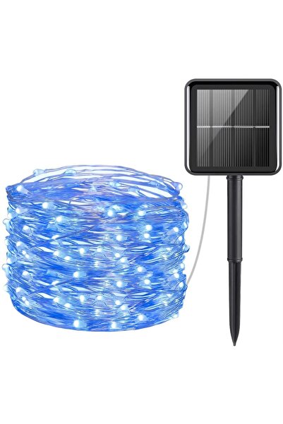 borayris (2 ADET AVANTAJLI PAKET) Güneş Enerjili Solar 12 Metre Peri Led Renk Dış Ortam 8 Yanma Modu