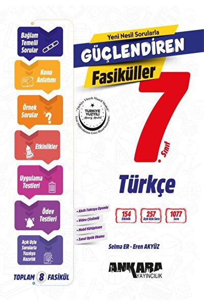 Ankara Yayıncılık 7.SINIF YENİ BAĞLAM TEMELLİ GÜÇLENDİREN TÜRKÇE FASİKÜL
