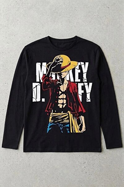 Karakedi Anime majica dugih rukava Monkey D. Luffy Y2K unisex
