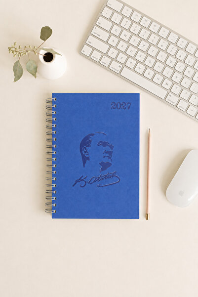 Lizy Ataturk 2027 Daily Agenda – 17X24 Cm, Thermo Leather Cover