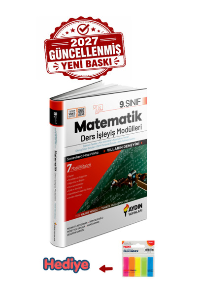Aydın Yayınları Aydın 9.Sınıf Matematik Ders İşleyiş Modülleri 2026-2027 Yeni...