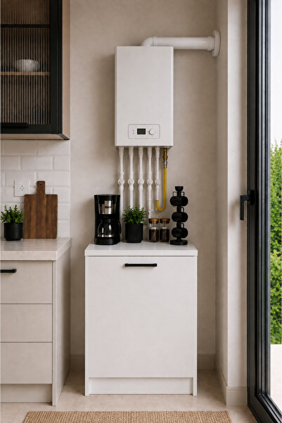 Tdesigno Bien Kombi Alt Dolabı – Kahve Köşesi - Çok Amaçlı Dolap - Erzak - Mu...